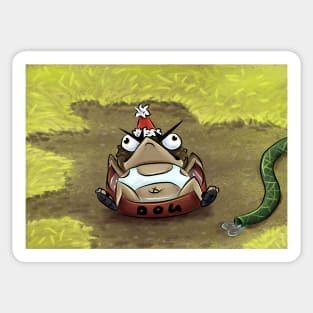 Summer Cane Toad Sticker